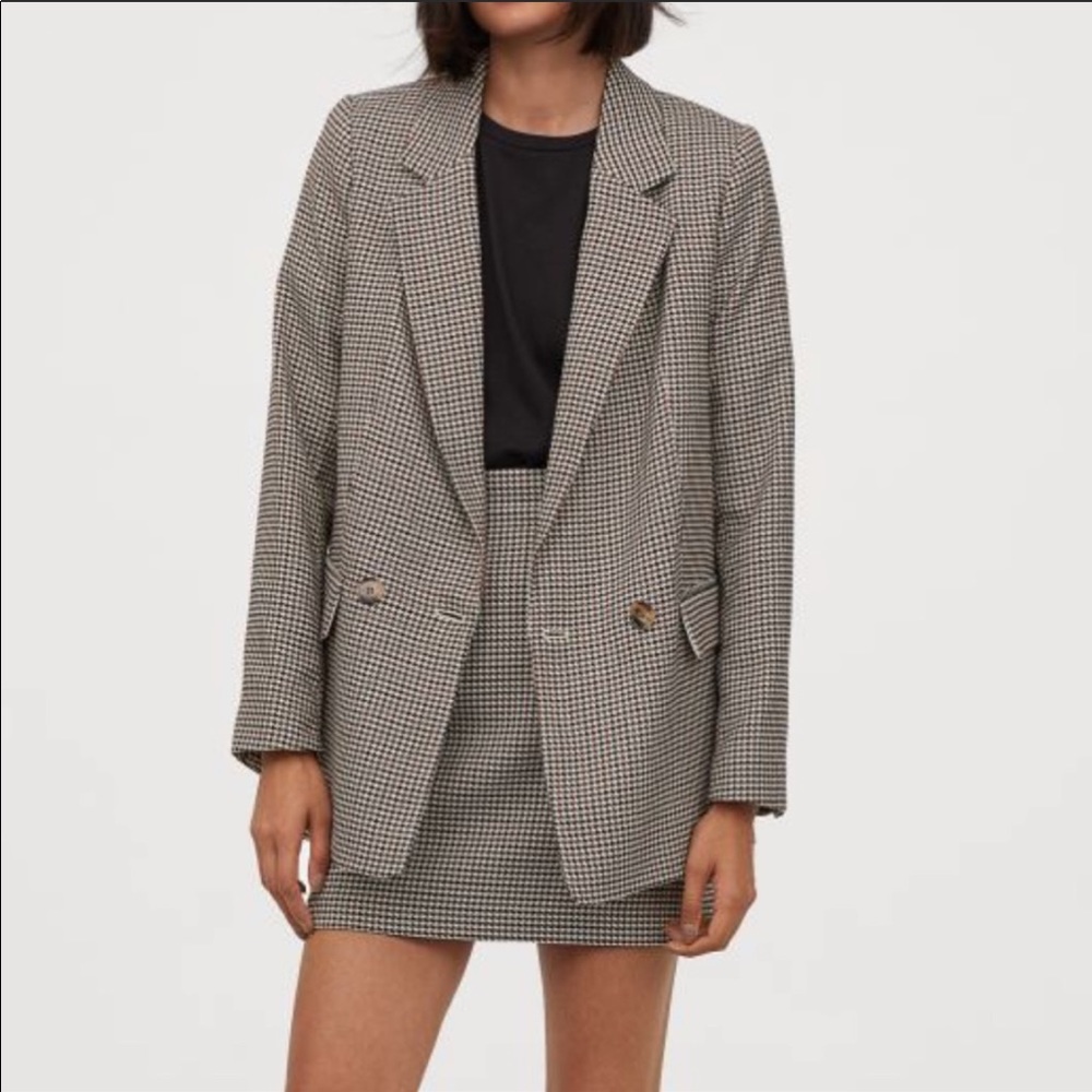 NWT H&M Houndstooth Blazer